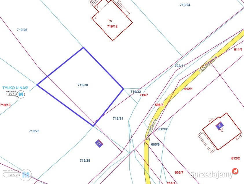 sprzedaży gruntu Miedziana Góra 689m2
