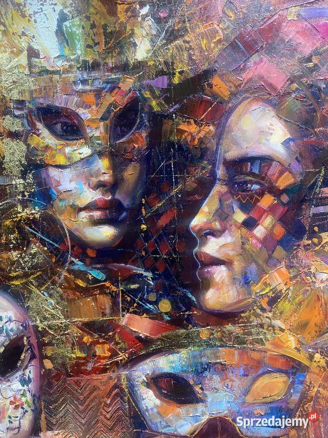 Pitsko Giennadij Maski i tajemnica 85x75 obraz pomorskie Rumia