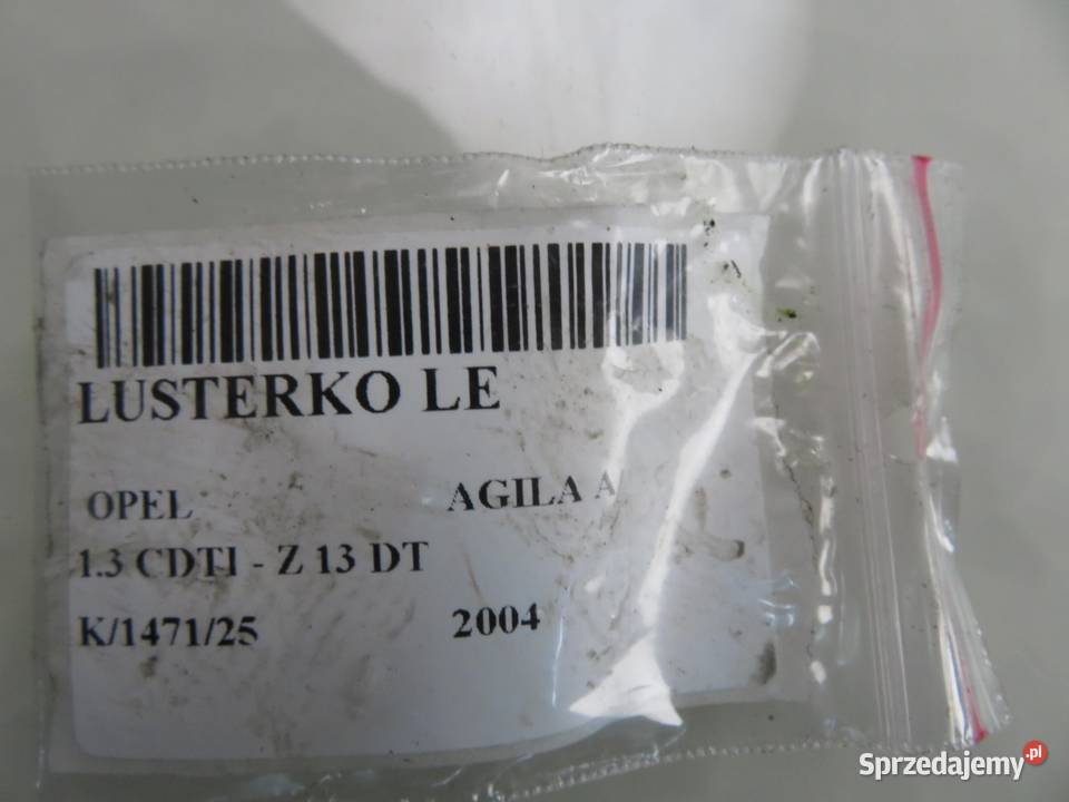 LUSTERKO LEWE OPEL AGILA A Z397 osobowe Lusterka zewnętrzne małopolskie