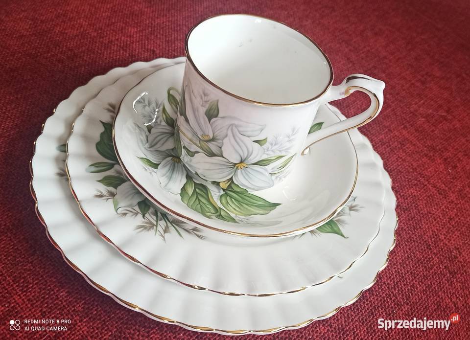 Filiżanka z talerzykiem deserowym Royal Albert pomorskie Gdańsk