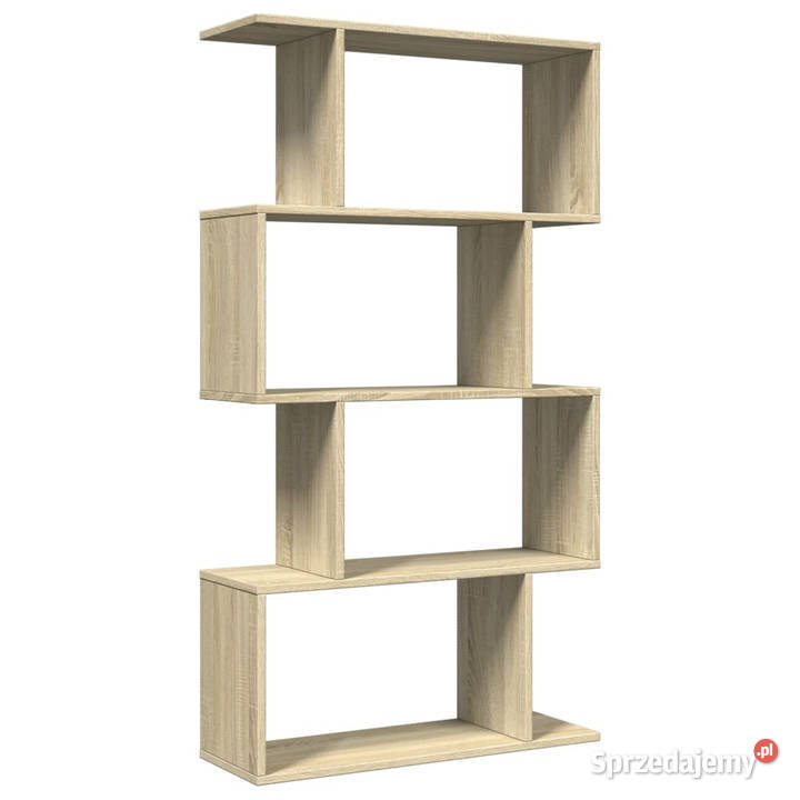 Regał przegroda 4 poziomy dąb sonoma 70x24x129 Warszawa