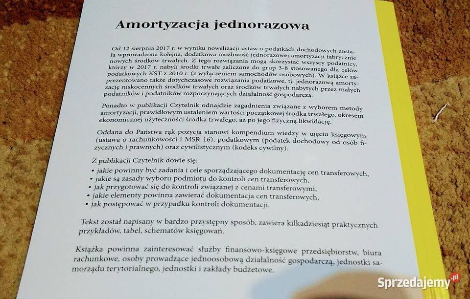Amortyzacja jednorazowa i rozliczanie Gdańsk