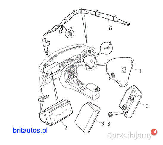 SRS AIRBAG PODUSZKA POWIETRZNA EHM000910 LPR