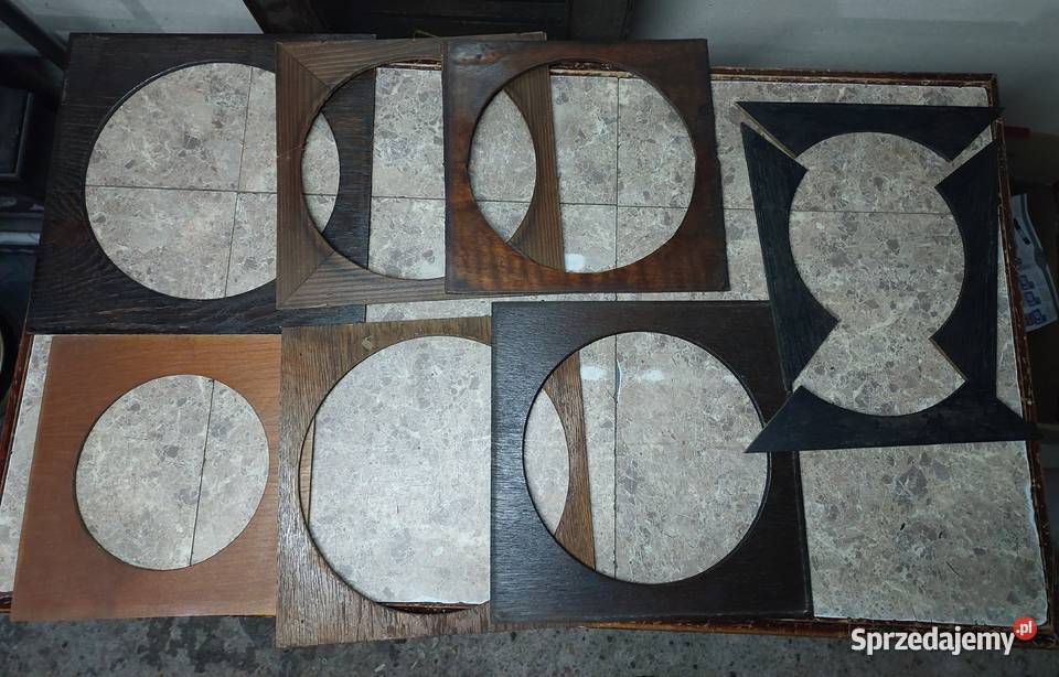 Wypełnienie tarczy skrzyni starego zegara ramka Tczew sprzedam