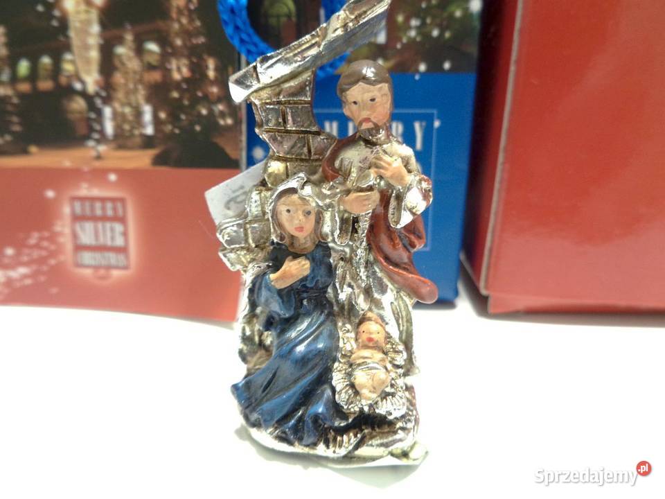 Art Świąteczna Mini szopka posrebrzana firmy Toruń