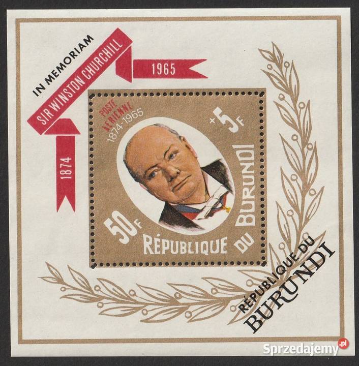 BURUNDI WINSTON CHURCHILL 1965 CZYSTY łódzkie