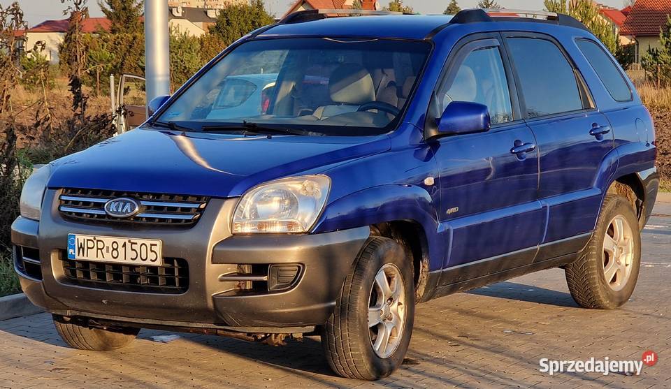 KIA Sportage II 20d 2005r Przebieg 285 Trzeci wł klimatyzacja Piastów