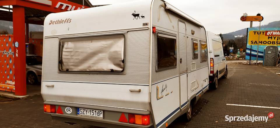 przyczepa kempingowa campingowa kemping OKAZJA Międzybrodzie Bialskie sprzedam