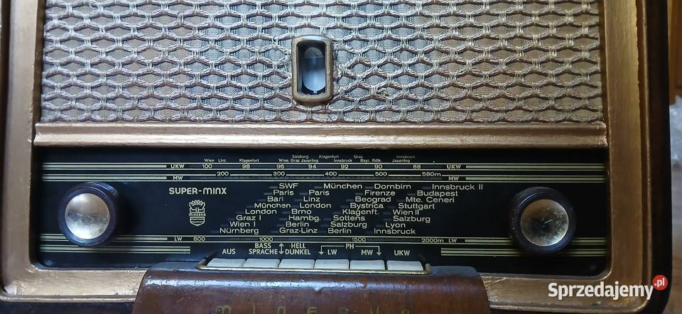 Radio lampowe firmy Minerwa