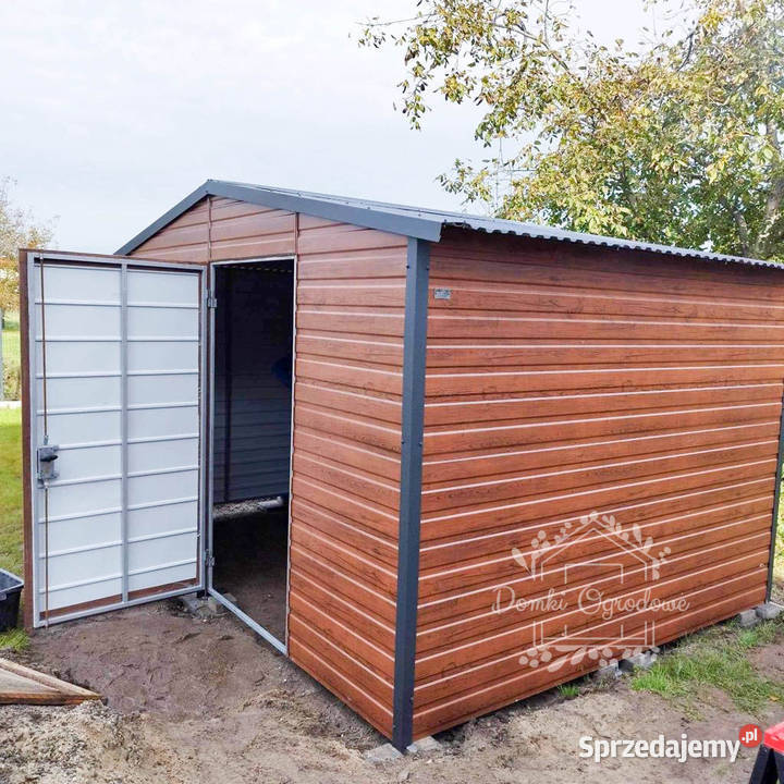SCHOWEK DOMEK OGRODOWY 5mx 3m DWUSPAD drzwi okno Włocławek