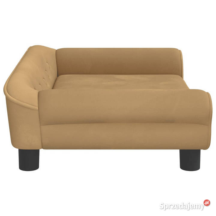 Sofa dzieci brązowa 70x45x26 aksamit WM3196405