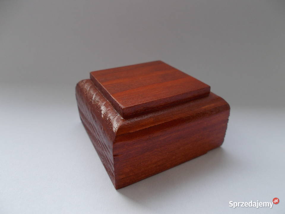 Podstawka drewniana mała pod figurki model cokół śląskie Ruda Śląska