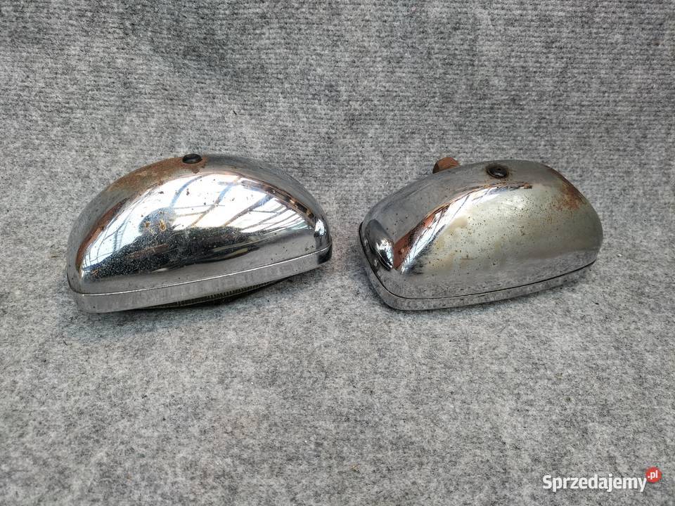 Stare żółte halogeny chrom JKlein Kraków Motoryzacja Leszno