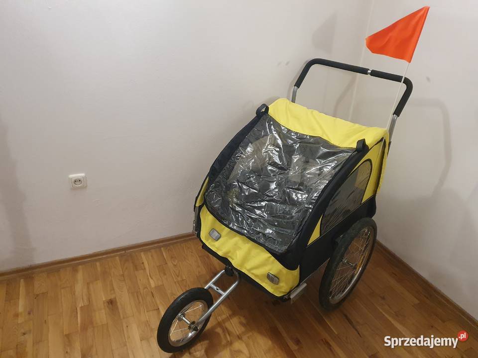 Przyczepka rowerowa dwuosobowa wózek Sportiko Rowery i akcesoria mazowieckie Piaseczno