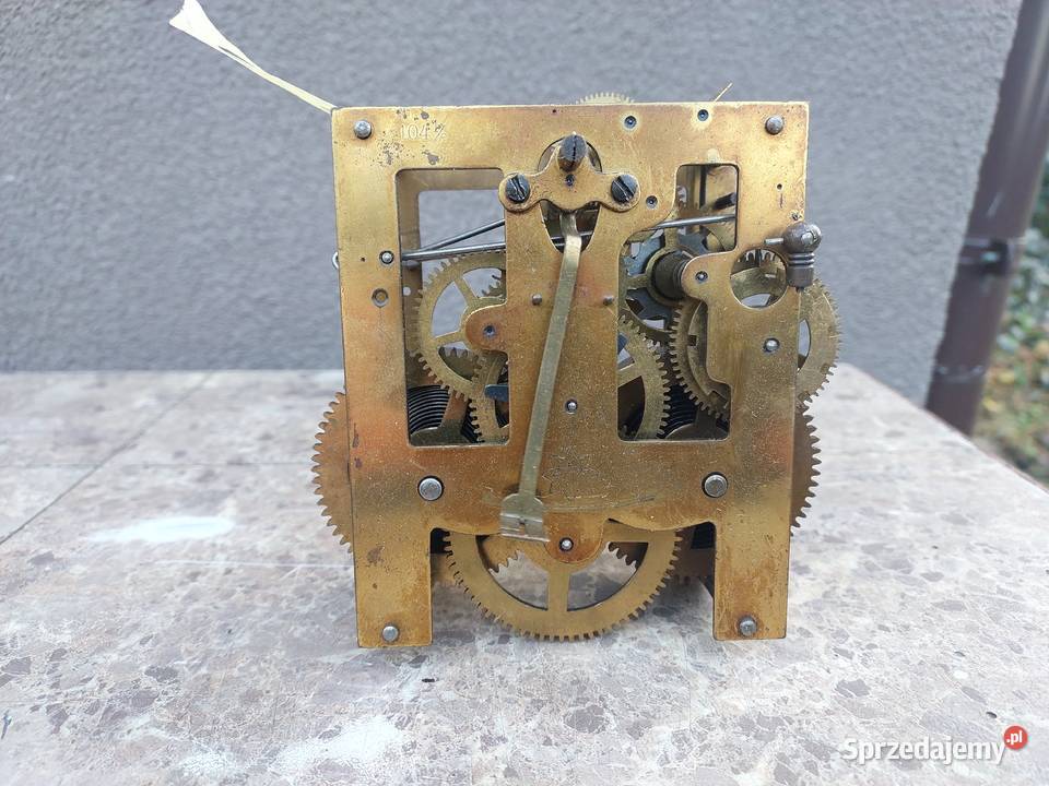 682 Mechanizm starego zegara ściennego Junghans Tczew
