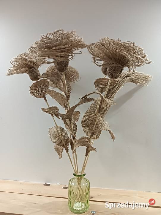 Kwiaty z naturalnej juty Skawina sprzedam