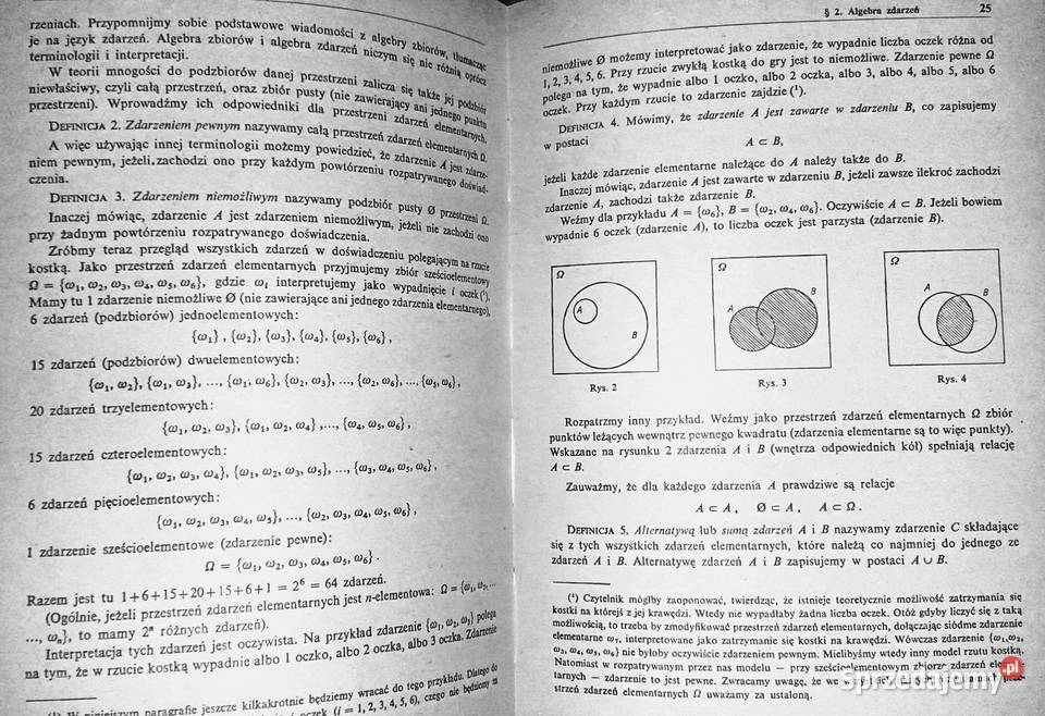 Rachunek prawdopodobieństwa Lech Tadeusz Kubik