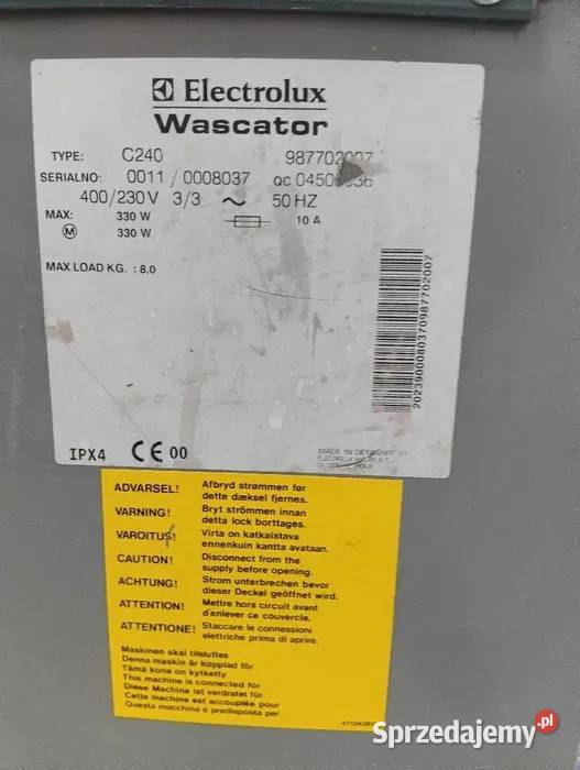 Wirówka Electrolux Wascator C240 Klaudyn