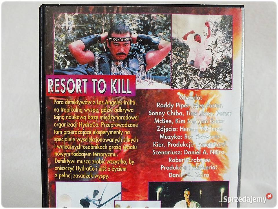 Kaseta VHS Wyspa Zabójców Film na Video ORYGINAŁ lektor lubuskie Żary