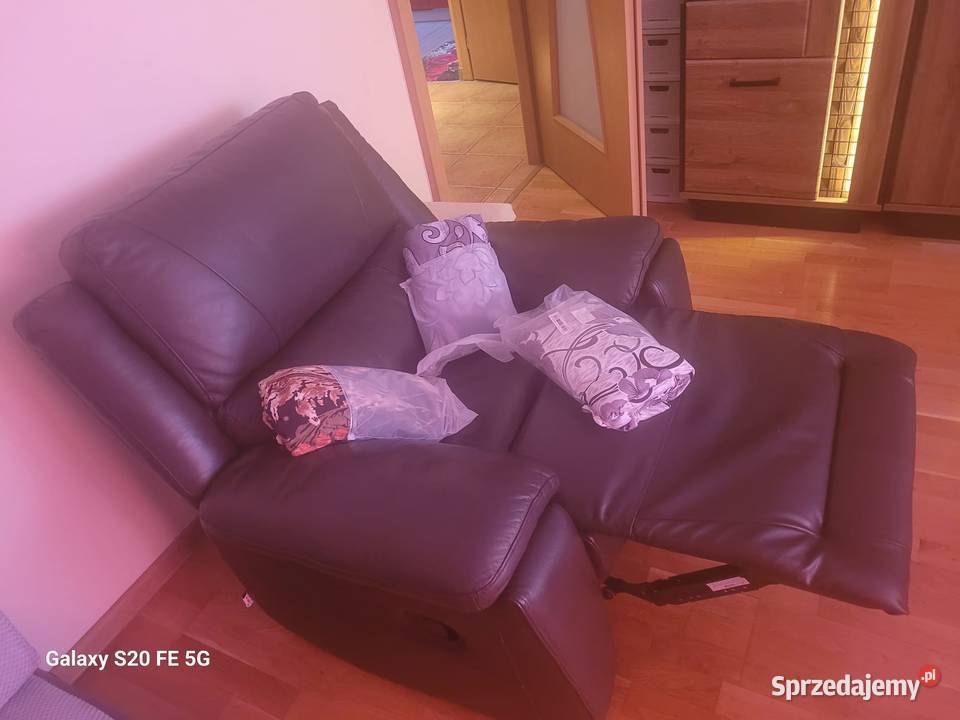 fotel rozkladany skorzany stan plu 3 pokro Gdynia