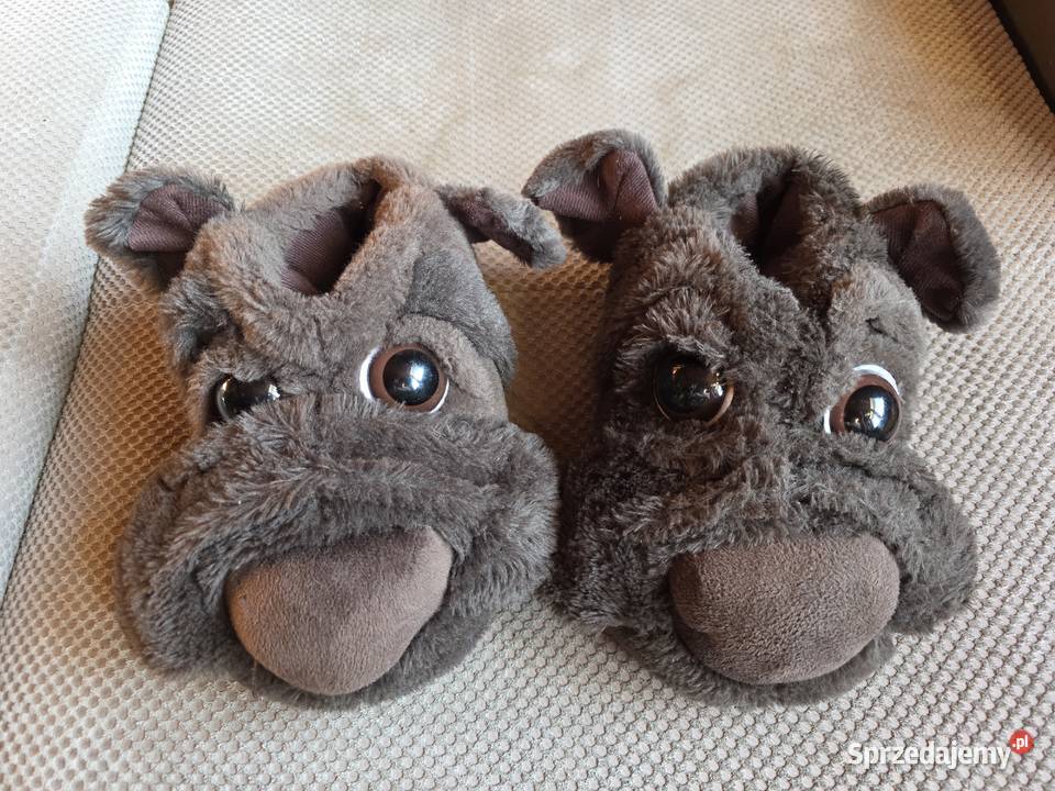 ciepłe kapcie pieski w rozmiarze 3839
