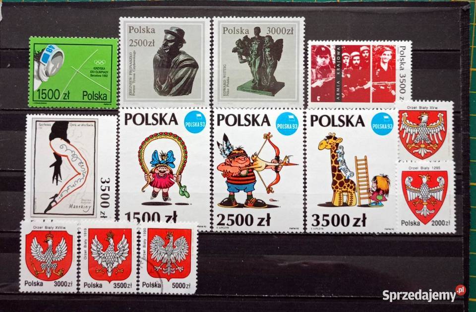L Znaczki polskie 1992 kwartał IV sprzedam