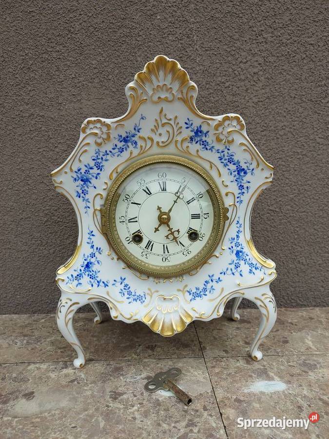 Stary zegar kominkowy typ wiedeński FHS stołowy Tczew
