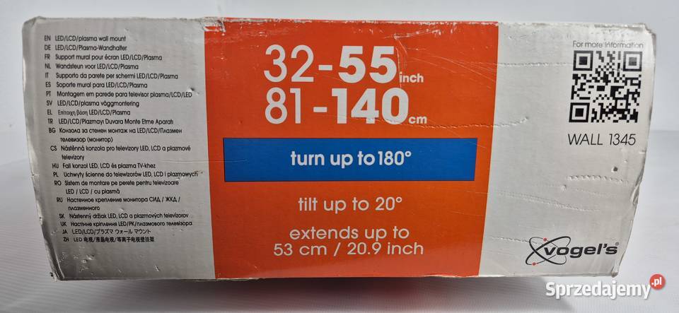NOWY Uchwyt TV Vogels WALL 1345 3265 do 45 180 Pozostałe Biłgoraj