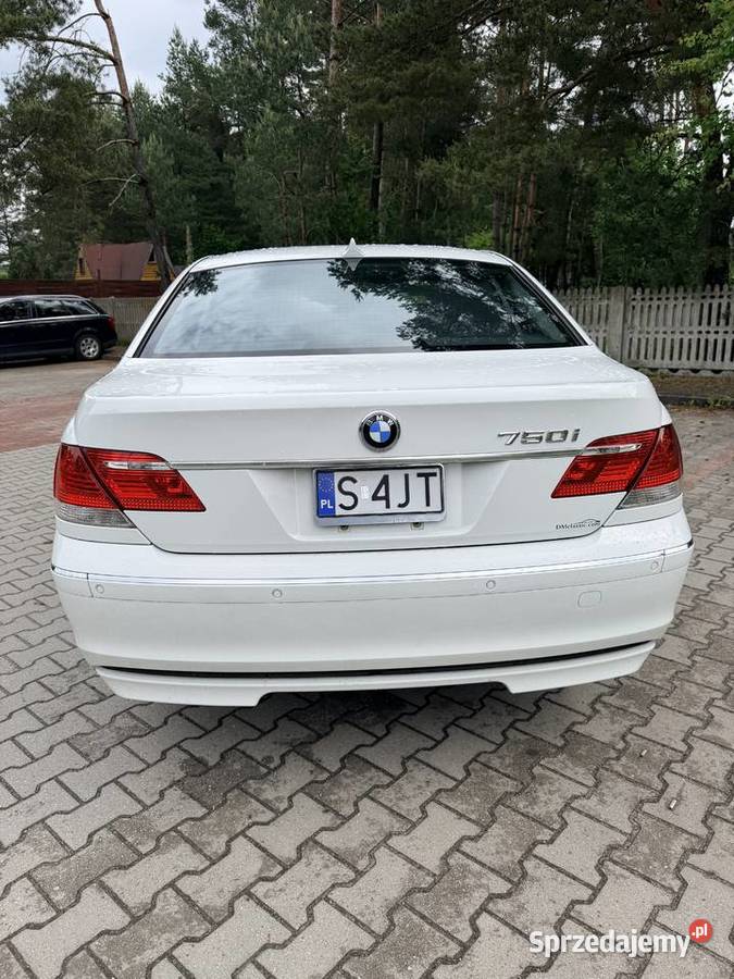 BMW 750i V8 48 367 2007 Biały Niski przebieg automatyczna Częstochowa