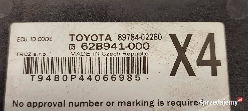 MAZDA 2 TOYOTA YARIS IV MODUŁ IMMOBILIZERA dolnośląskie