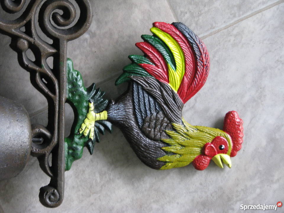 Śliczny dzwonek dzwon kogut kogucik Antyki Kraków