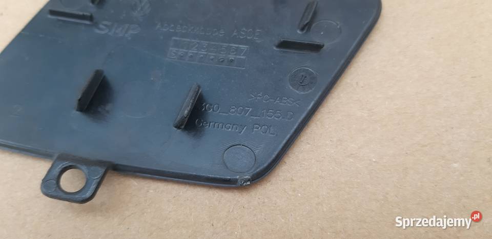 VW PASSAT B8 LIFT ZAŚLEPKA HAKA ZDERZAKA PRZÓD Karoseria Bieleń