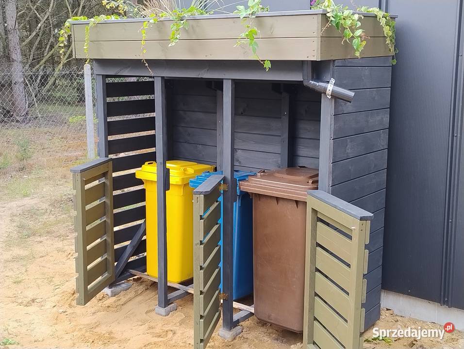 Wiata śmietnikowa osłana na kosze Kawnice