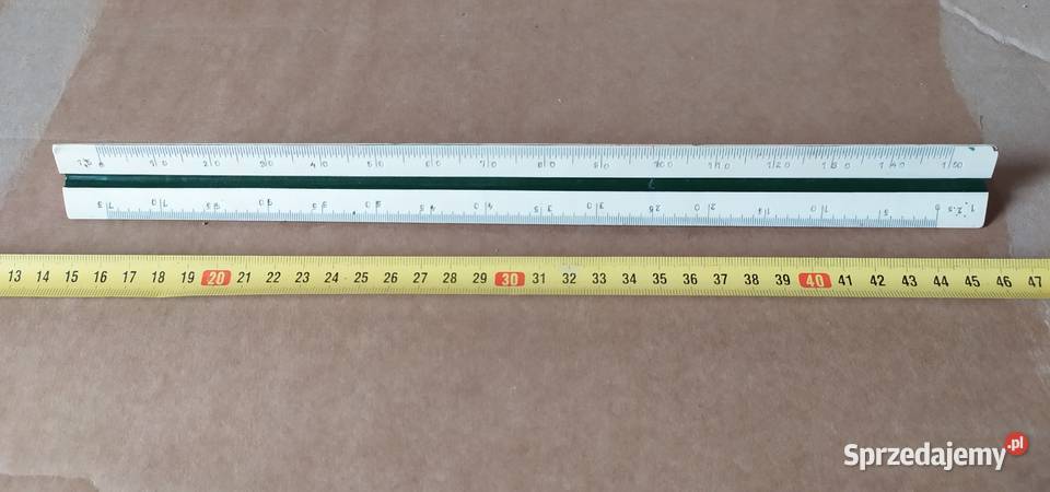 421 LINIJKA 3x różne skale RESTRO Stylówka PRL łódzkie Łódź