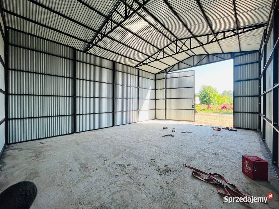 134 GRAFITOWY Garaż Blaszany Wysokie ściany