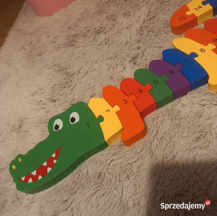 Drewniany Krokodyl Playtive Junior Nauka Zabawę Domaszczyn