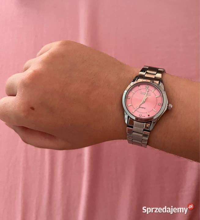 Zegarek damski różowy Chenxi bransoleta stalowa