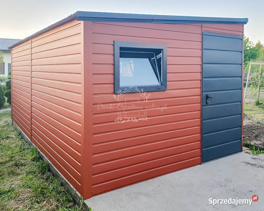 Schowek Domek Ogrodowy 25x4m 3x Okno Brąz łódzkie Sieradz sprzedam