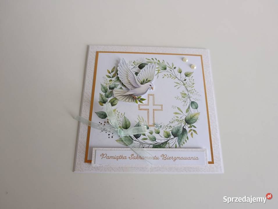Kartka na Bierzmowanie ręcznie robiona Łódź