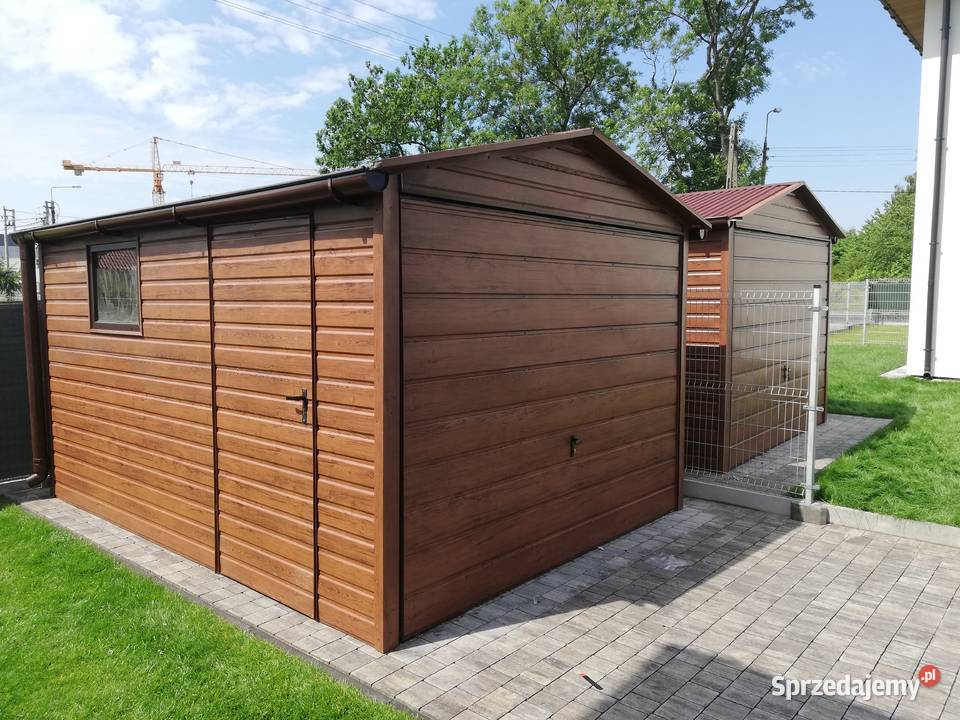 Garaż Blaszany DREWNOPODOBNY 3x5 Blaszak ESSTAL podkarpackie Tarnobrzeg