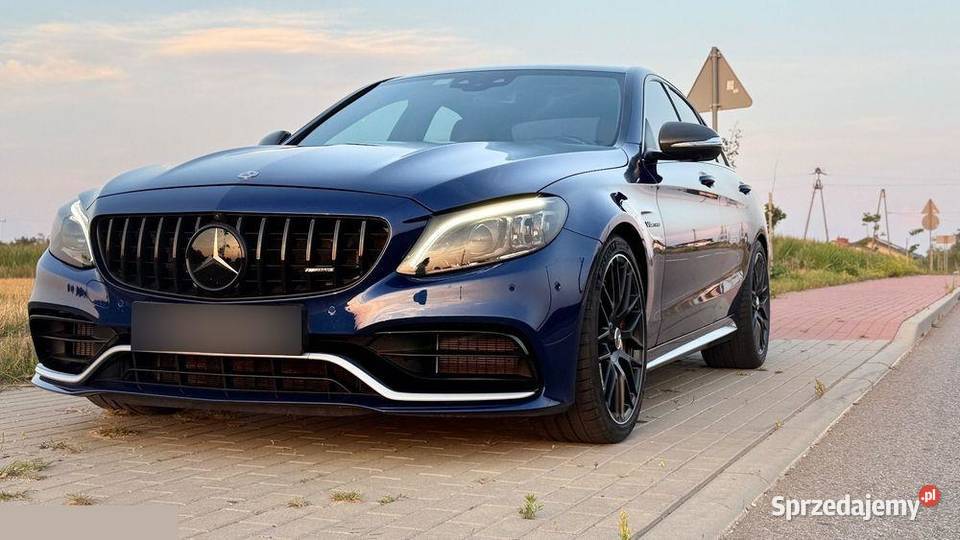 Mercedes C63 S AMG 9G 40 benzyna 510 2019r mazowieckie Sokołów Podlaski