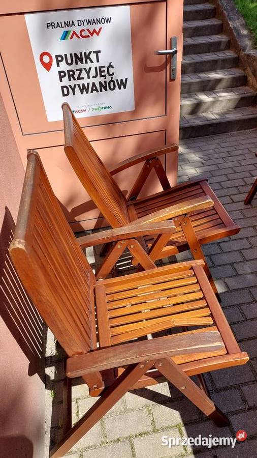 Krzesło ogrodowe drewniane Dom i Ogród wielkopolskie Poznań sprzedam