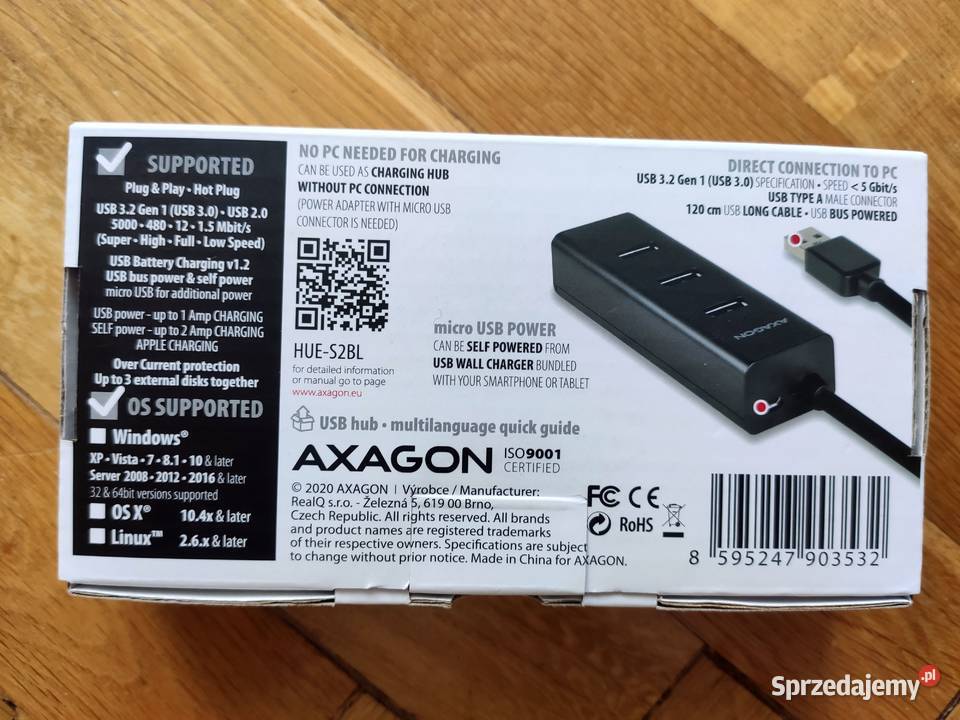 Hub USB 30 z szybkim ładowaniem 4 porty długi Pozostałe kujawsko-pomorskie Tuchola