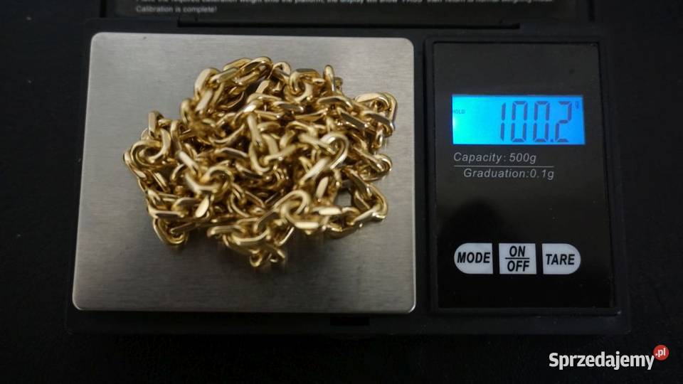 ZŁOTY ŁAŃCUSZEK ANKIER KUTY ŁAŃCUCH 100G złoto Warszawa sprzedam