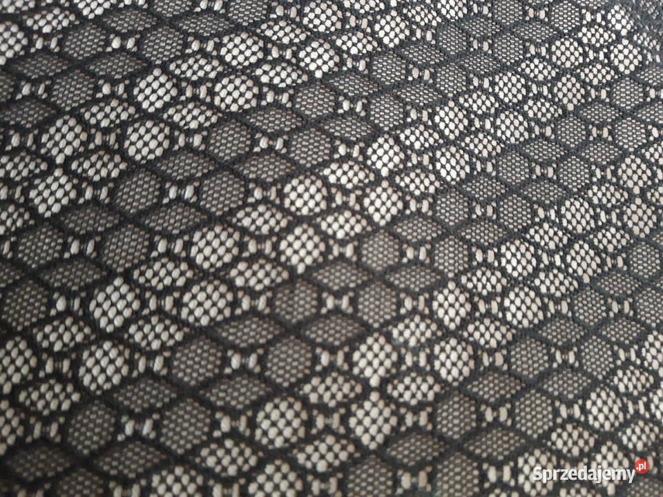 koronka kolor czarny szerokość aż 170 kupon 55 czarny Odzież damska Warszawa