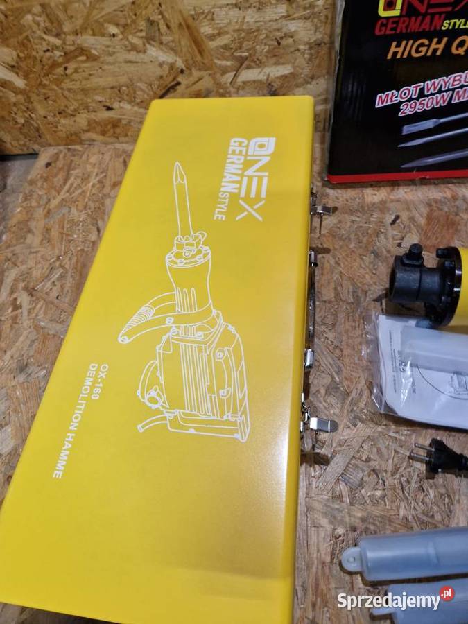 Młot wyburzeniowy ONEX o dużej mocy 2950W 65J Narzędzia Głogowa sprzedam