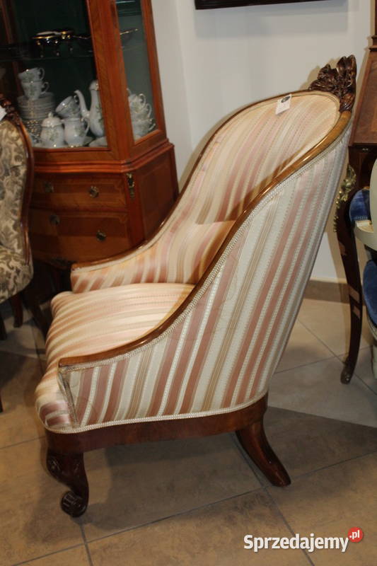 Fotel Emma z beżową tapicerką 217 FiaF Meble