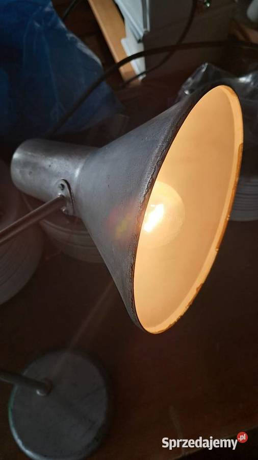 Stara Lampa Biurkowa Polamp Gdańsk PRL Świecie
