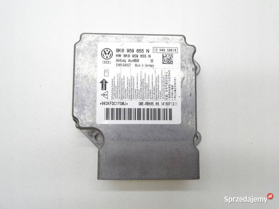 MODUŁ SENSOR STEROWNIK AIRBAG 8K0959655N AUDI A4 małopolskie