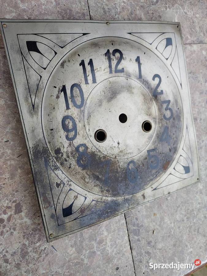 T122 Tarcza starego zegara ściennego GB Becker Tczew